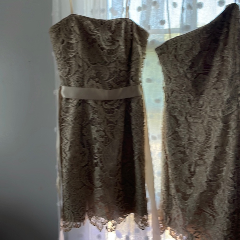 Adrianna Papell dress size 4 and size 6 new never warn cream colored